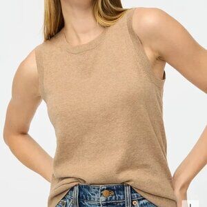 J crew sweater shell heather mushroom